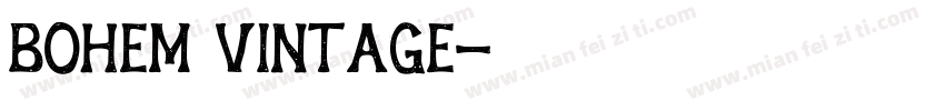 Bohem Vintage字体转换